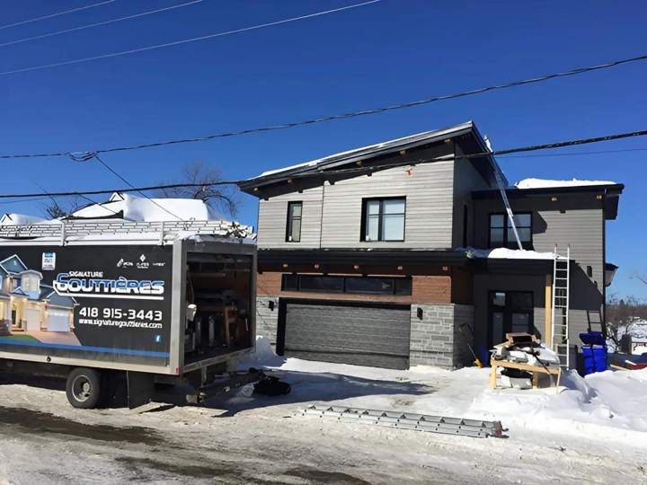 Installation de gouttières Québec